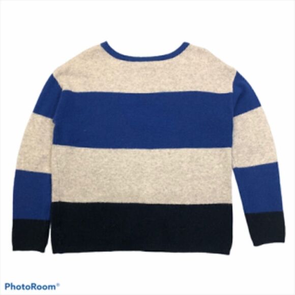 C & C california Color Block Sweater Wool Blend - Picture 2 of 4